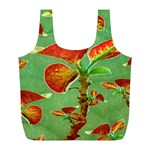 Tropical Floral Print Full Print Recycle Bags (L)  Front