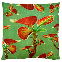 Tropical Floral Print Standard Flano Cushion Cases (two Sides) 