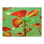 Tropical Floral Print Double Sided Flano Blanket (Mini)  35 x27  Blanket Front