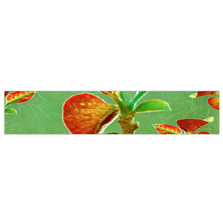 Tropical Floral Print Flano Scarf (Small) 