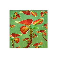 Tropical Floral Print Satin Bandana Scarf