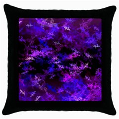 Purple Skulls Goth Storm Throw Pillow Cases (black)