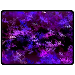 Purple Skulls Goth Storm Fleece Blanket (large) 