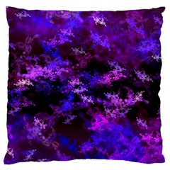 Purple Skulls Goth Storm Large Cushion Cases (two Sides) 