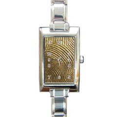 Brushed Gold 050549 Rectangle Italian Charm Watches by AlteredStates