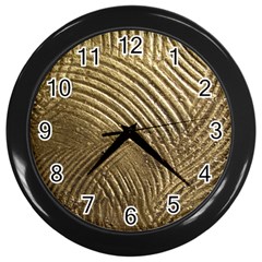 Brushed Gold 050549 Wall Clocks (black) by AlteredStates