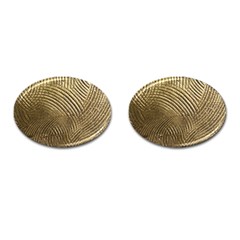 Brushed Gold 050549 Cufflinks (oval) by AlteredStates