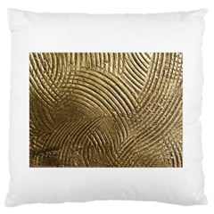 Brushed Gold 050549 Large Flano Cushion Cases (two Sides)  by AlteredStates