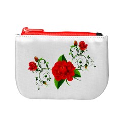 Red Roses Decor Clipart Mini Coin Purses