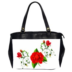 Red Roses Decor Clipart Office Handbags (2 Sides)  by AlteredStates