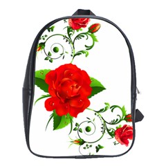 Red Roses Decor Clipart School Bags (xl) 