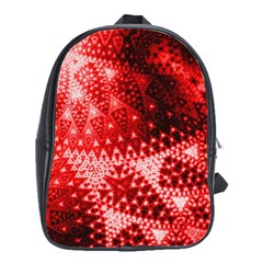 Red Fractal Lace School Bags(large) 