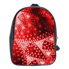 Red Fractal Lace School Bags (xl) 