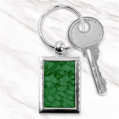 Woven Skin Green Key Chains (rectangle) 