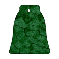 Woven Skin Green Bell Ornament (2 Sides)