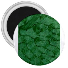 Woven Skin Green 3  Magnets