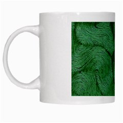 Woven Skin Green White Mugs