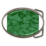 Woven Skin Green Belt Buckles Front