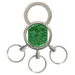 Woven Skin Green 3-ring Key Chains by InsanityExpressed