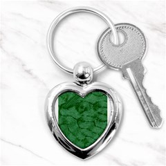 Woven Skin Green Key Chains (heart) 