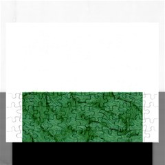 Woven Skin Green Rectangular Jigsaw Puzzl by InsanityExpressed