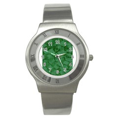 Woven Skin Green Stainless Steel Watches