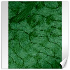 Woven Skin Green Canvas 12  X 12  