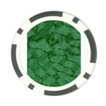 Woven Skin Green Poker Chip Card Guards Front