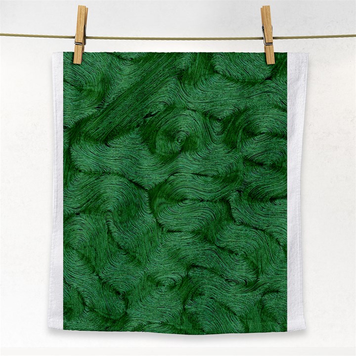 Woven Skin Green Face Towel