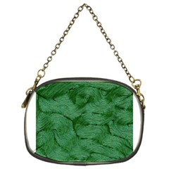 Woven Skin Green Chain Purses (one Side) 