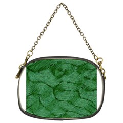 Woven Skin Green Chain Purses (two Sides) 