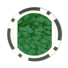 Woven Skin Green Poker Chip Card Guards (10 Pack) 