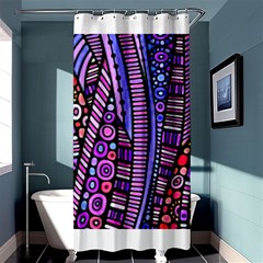 Stained Glass Tribal Pattern Shower Curtain 36  X 72  (stall) 