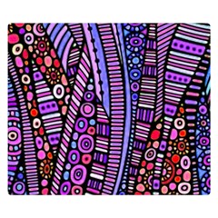 Stained Glass Tribal Pattern Double Sided Flano Blanket (small)  by KirstenStar