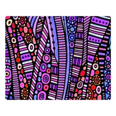 Stained Glass Tribal Pattern Double Sided Flano Blanket (large) 