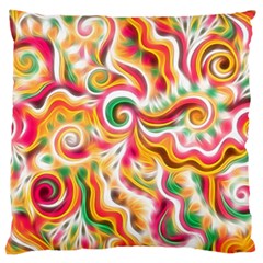 Sunshine Swirls Standard Flano Cushion Cases (one Side)  by KirstenStar