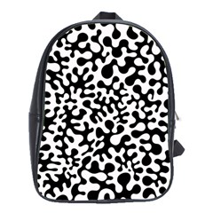 Black And White Blots  School Bags (xl) 