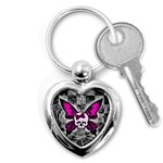 Skull Butterfly Key Chains (Heart)  Front