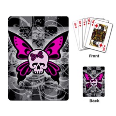 Skull Butterfly Playing Card