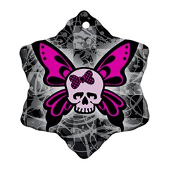 Skull Butterfly Ornament (snowflake) 