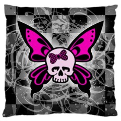 Skull Butterfly Large Cushion Cases (one Side) 