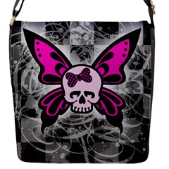 Skull Butterfly Flap Messenger Bag (s)