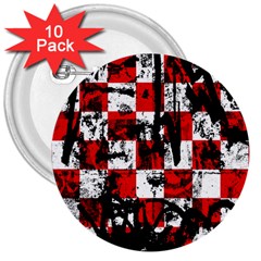 Emo Checker Graffiti 3  Buttons (10 Pack)  by ArtistRoseanneJones