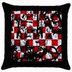 Emo Checker Graffiti Throw Pillow Cases (Black) Front