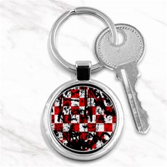 Emo Checker Graffiti Key Chains (round) 