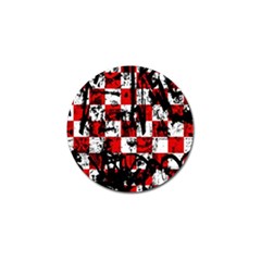 Emo Checker Graffiti Golf Ball Marker (4 Pack)