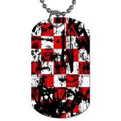 Emo Checker Graffiti Dog Tag (two Sides)