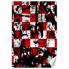 Emo Checker Graffiti Canvas 20  X 30   by ArtistRoseanneJones