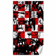 Emo Checker Graffiti Canvas 40  X 72   by ArtistRoseanneJones