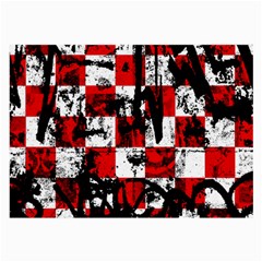 Emo Checker Graffiti Large Glasses Cloth (2-side)